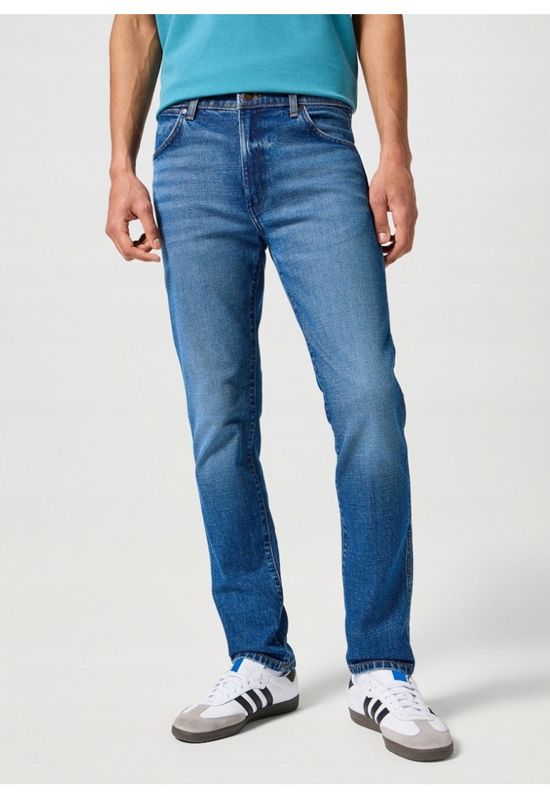 Blugi Barbati - Larston - Slim Fit - Talie Medie - 5 Buzunare - Fermoar - Lungi - Bumbac - W30-L34 US - Albastru