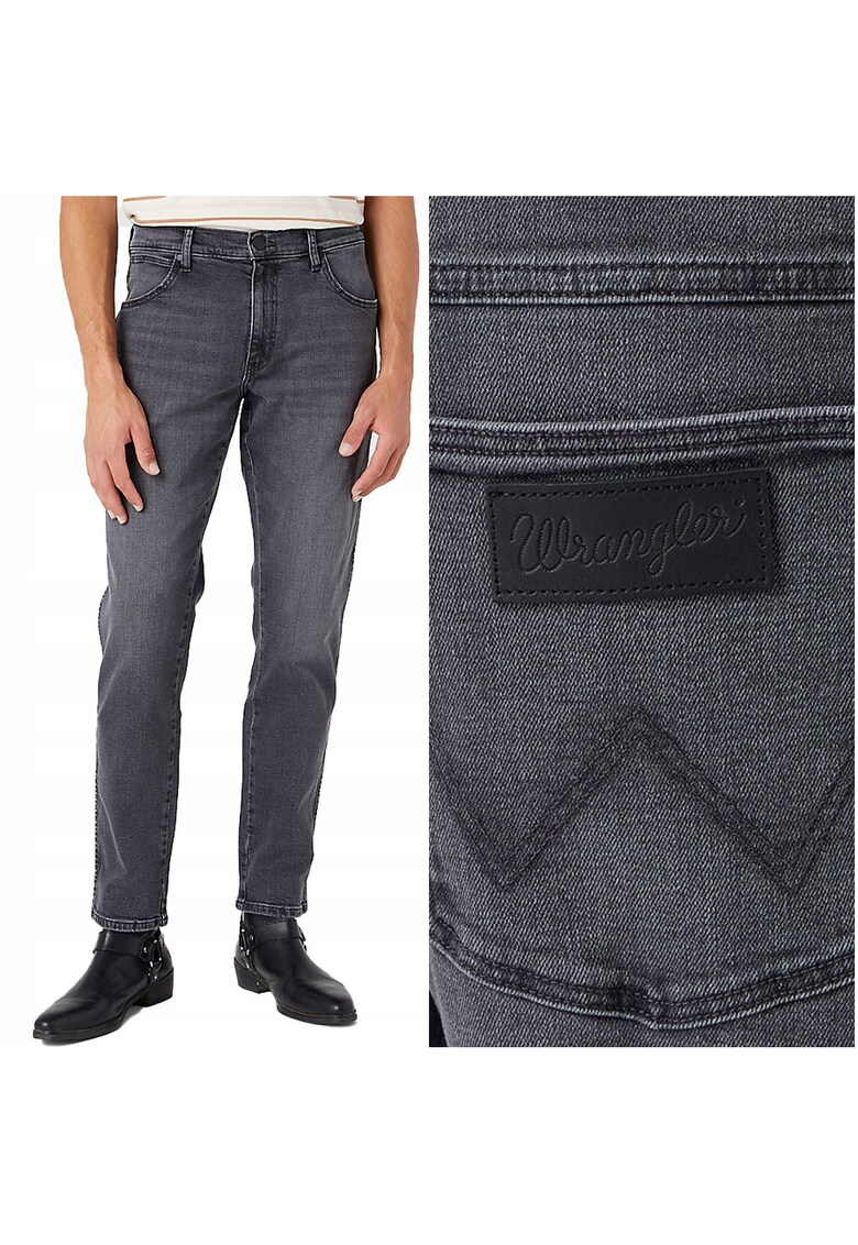 Blugi Barbati - River - Straight Fit - Talie Medie - 5 Buzunare - Fermoar - Lungi - Bumbac - W30-L34 US - Gri