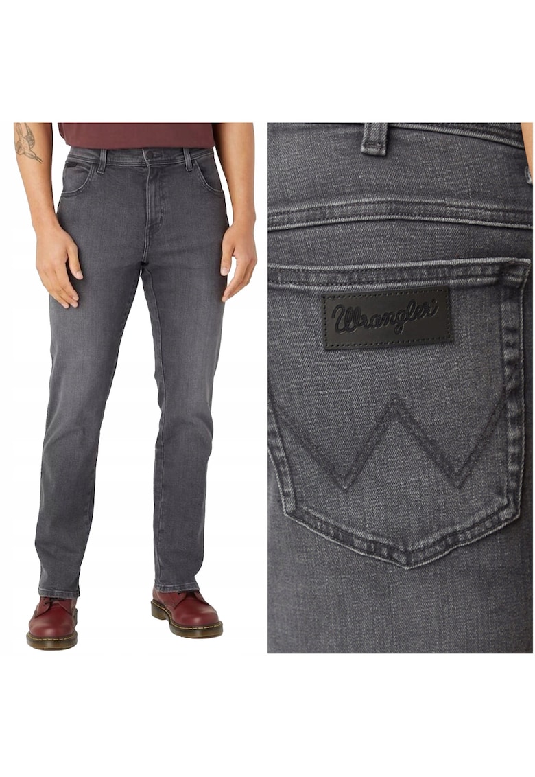Blugi Barbati - Texas - Straight Fit - Talie Medie - 5 Buzunare - Fermoar - Lungi - Bumbac - W31-L34 US - Albastru