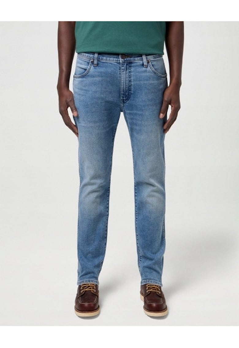 Blugi Barbati - Larston - Slim Fit - Talie Joasa - 5 Buzunare - Fermoar - Lungi - Bumbac - W30-L34 US - Albastru