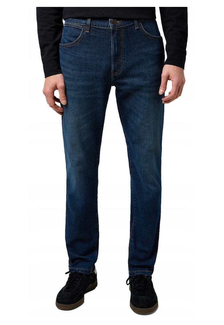 Blugi Barbati - Larston - Slim Fit - Talie Joasa - 5 Buzunare - Fermoar - Ldwqfungi - Bumbac - Albastru - Albastru