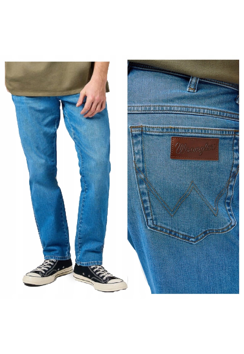 Blugi Slim Fit Talie Medie - Albastru