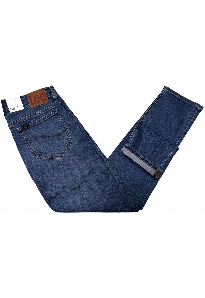 Blugi Barbati - Rider - Slim Fit - Talie Medie - 5 Buzunare - Fermoar - Lungi - Bumbac - W31-L34 US - Albastru