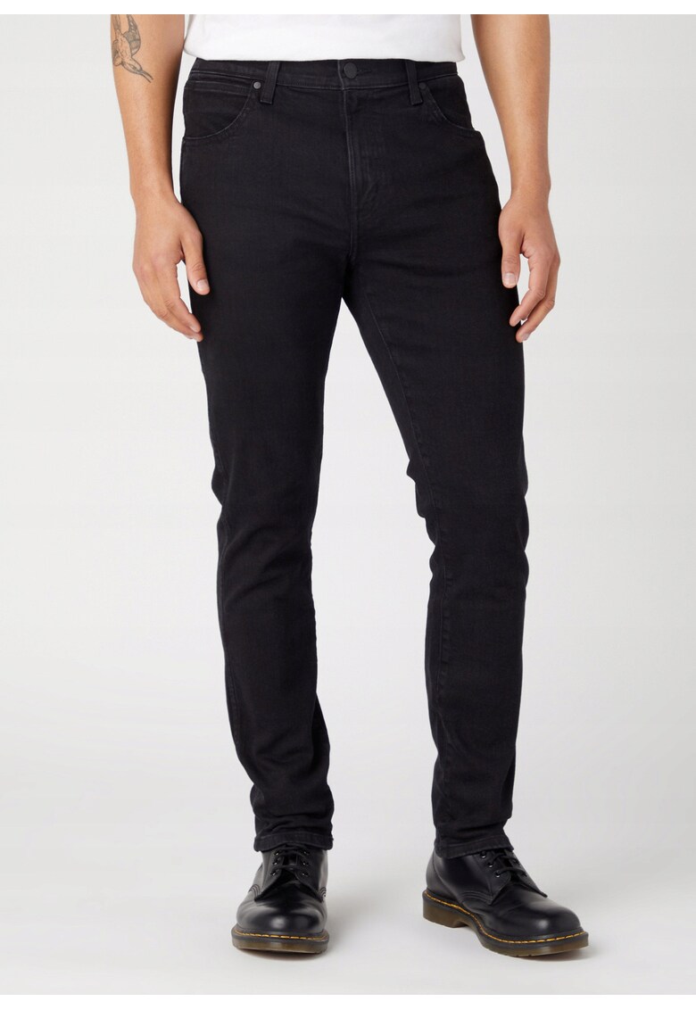 Blugi Barbati - Larston - Slim Fit - Talie Medie - 5 Buzunare - Fermoar - Lungi - Bumbac - W30-L34 US - Negru