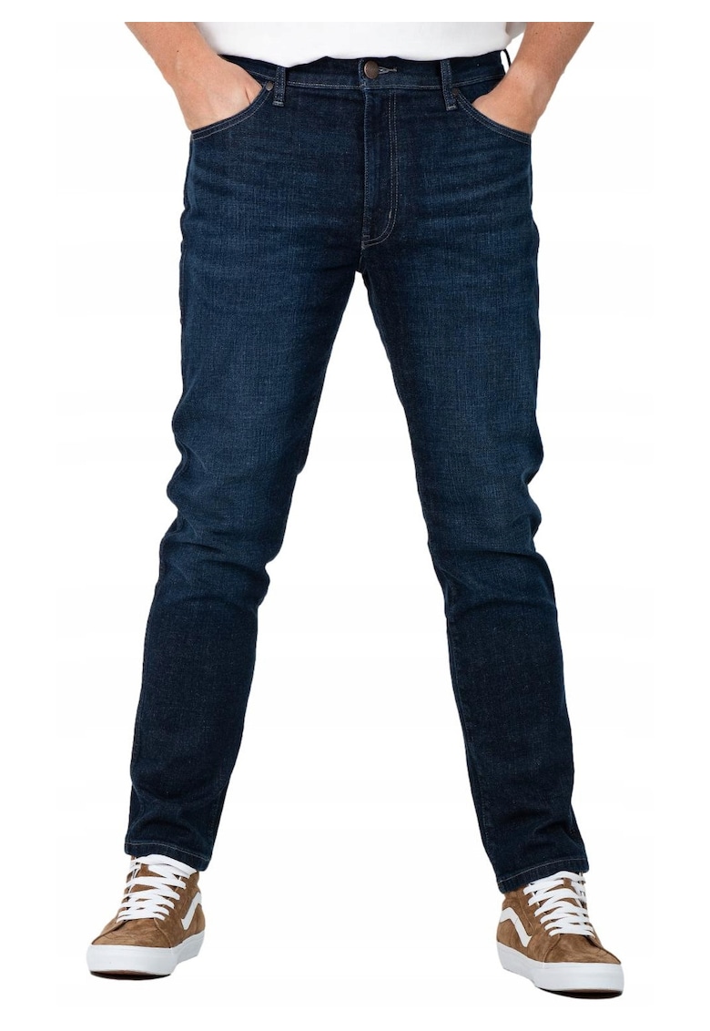 Blugi Barbati - Larston - Skinny Fit - Talie Joasa - 5 Buzunare - Fermoar - Lungi - Bumbac - W31-L34 US - Albastru