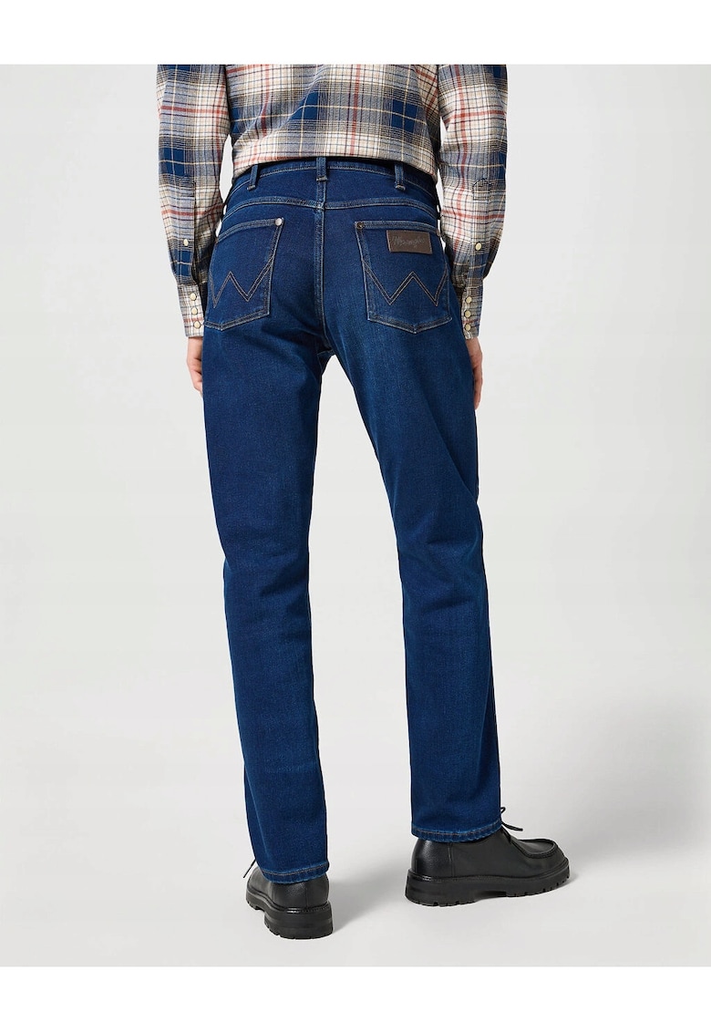 Blugi Barbati - Greensboro - Straight Fit - Talie Medie - 5 Buzunare - Fermoar - Lungi - Bumbac - W32-L36 US - Albastru