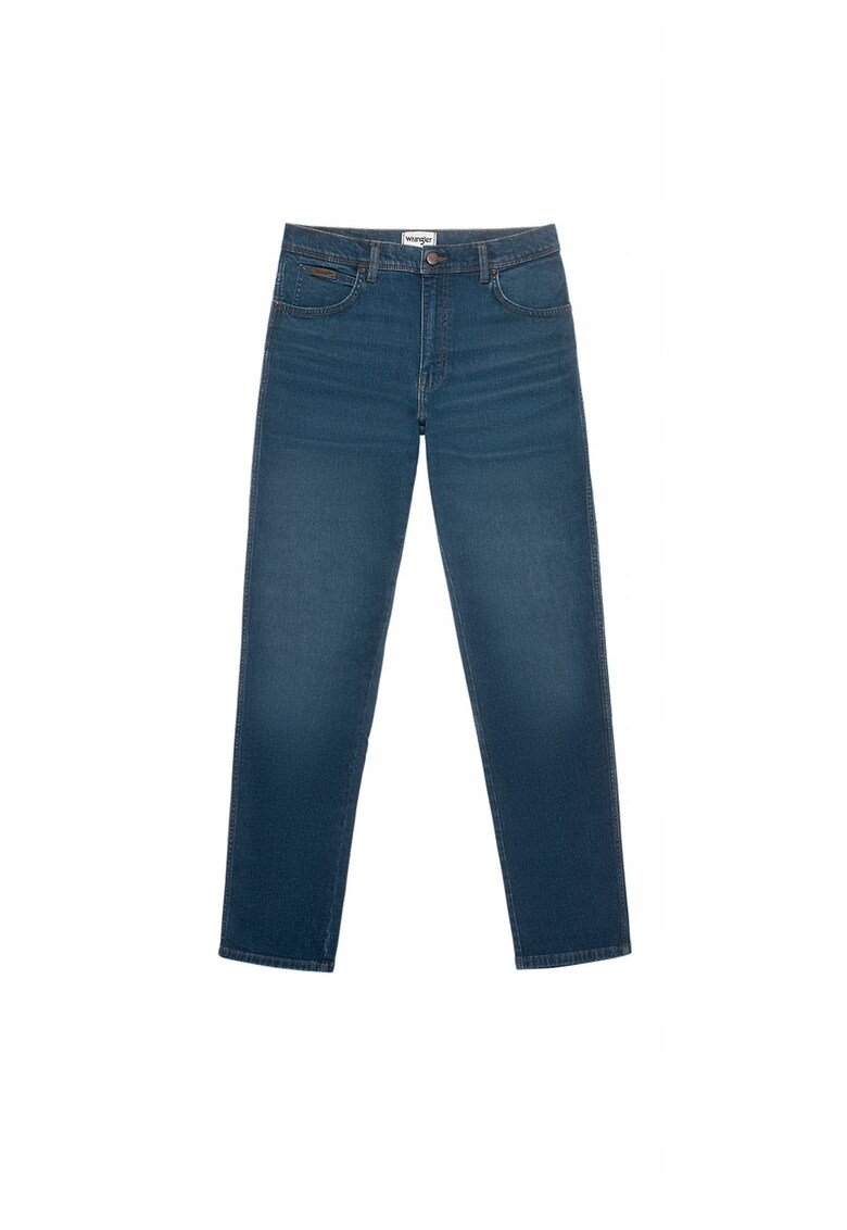 Blugi Barbati - Texas - Straight Fit - Talie Medie - 5 Buzunare - Fermoar - Lungi - Bumbac - W36-L34 US - Albastru