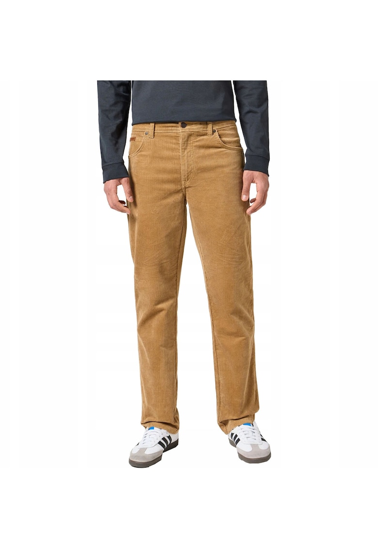 Blugi Barbati - Texas - Straight Fit - Talie Medie - 5 Buzunare - Fermoar - Lungi - Bumbac - Maro - Maro nisip