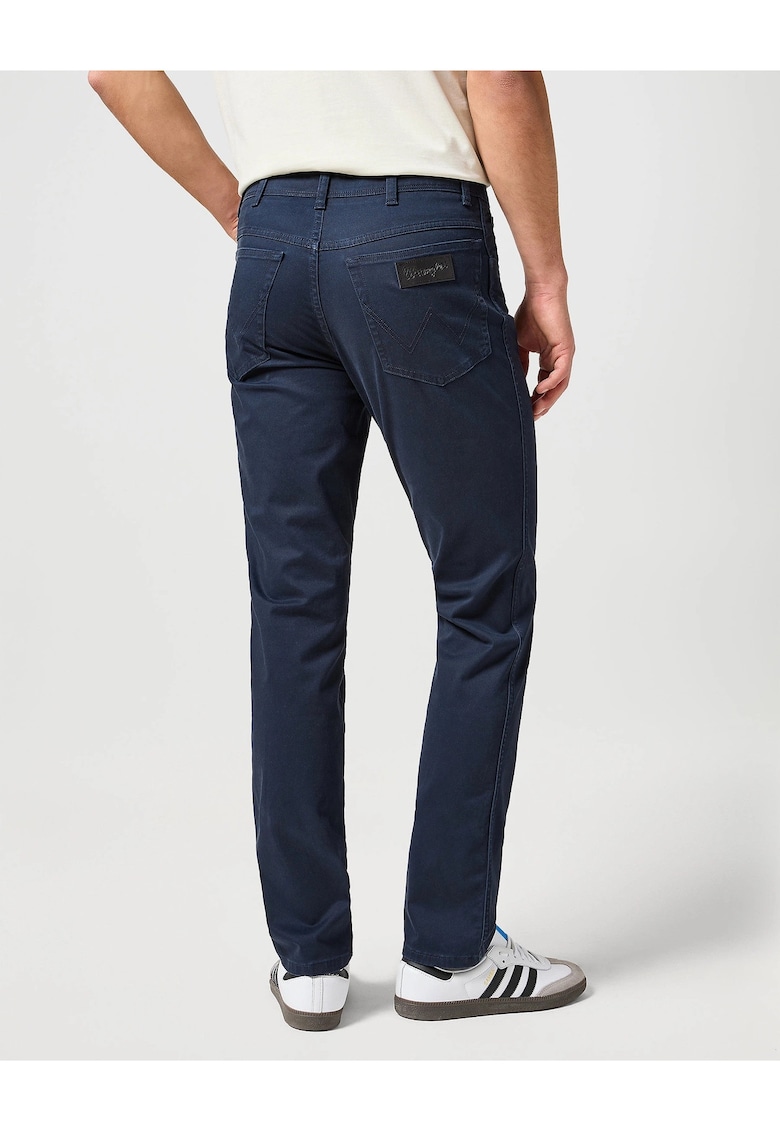 Blugi Barbati - Texas Slim - Straight Fit - Talie Medie - 5 Buzunare - Fermoar - Lungi - Bumbac - W33-L34 US - Albastru