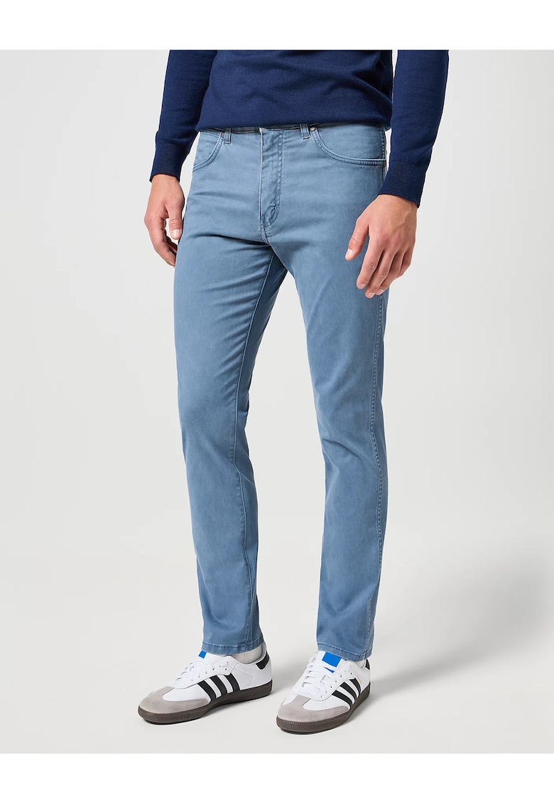 Blugi Barbati - Larston - Slim Fit - Talie Joasa - 5 Buzunare - Fermoar - Lungi - Bumbac - W36-L34 US - Albastru