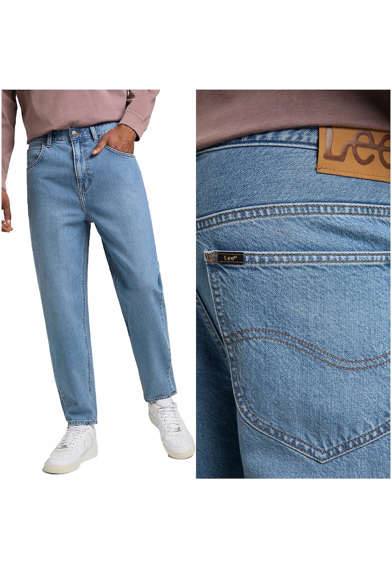 Blugi Barbati - Easton - Loose Fit - Talie Medie - 5 Buzunare - Fermoar - Lungi - Bumbac - W29-L34 US - Albastru