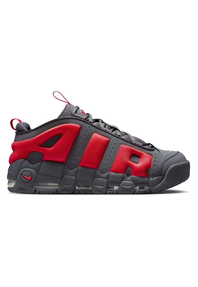 Pantofi sport Air More Uptempo Low - gri antracit - Rosu