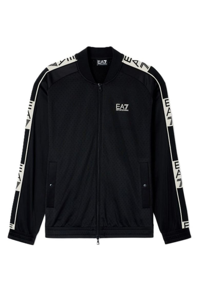 Bluza barbati cu fermoar TRAIN GRAPHIC SERIES M T-TOP FZ SPECIAL TAPE PL - Poliester - Negru - Negru