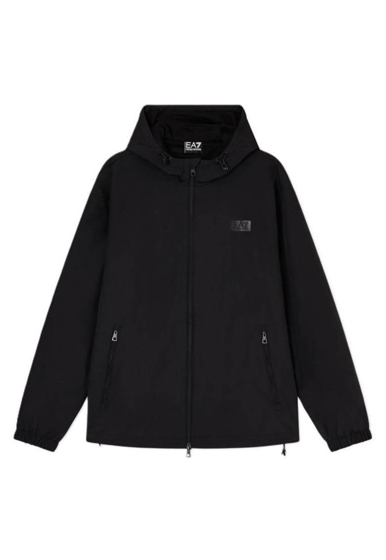 Jacheta barbati TRAIN LOGO SERIES M OVERSIZE LOGO JACKET PL - Poliamida - Negru - Negru