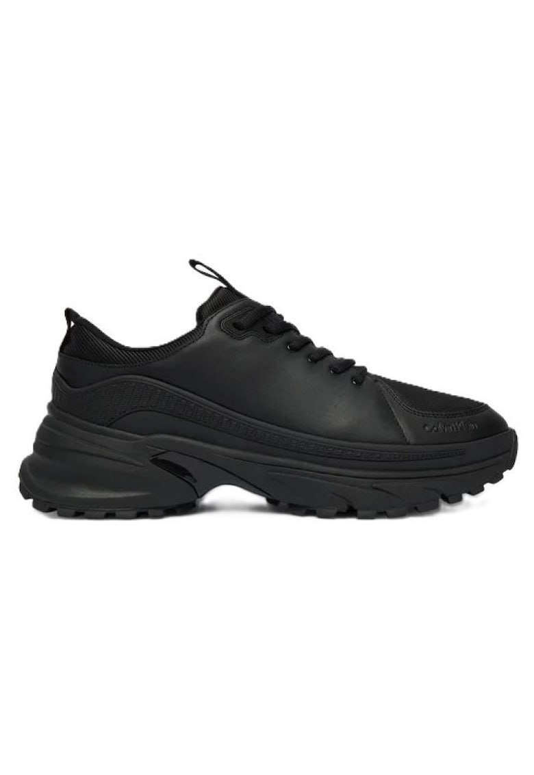 Pantofi sport barbati HIKE RUNNER LACEUP TECH MIX - Piele naturdwqfwqala - Negru - Negru