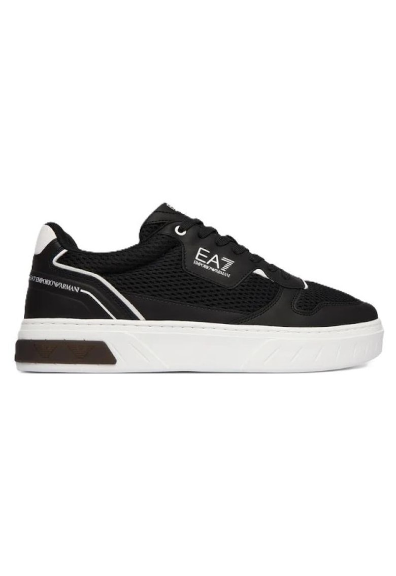 Pantofi sport barbati PREMIUM COURT MESH - Piele ecologica - Negru - Negru