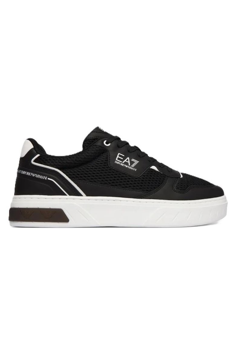 Pantofi sport barbati PREMIUM COURT MESH - Piele ecologica - Negru - Negru