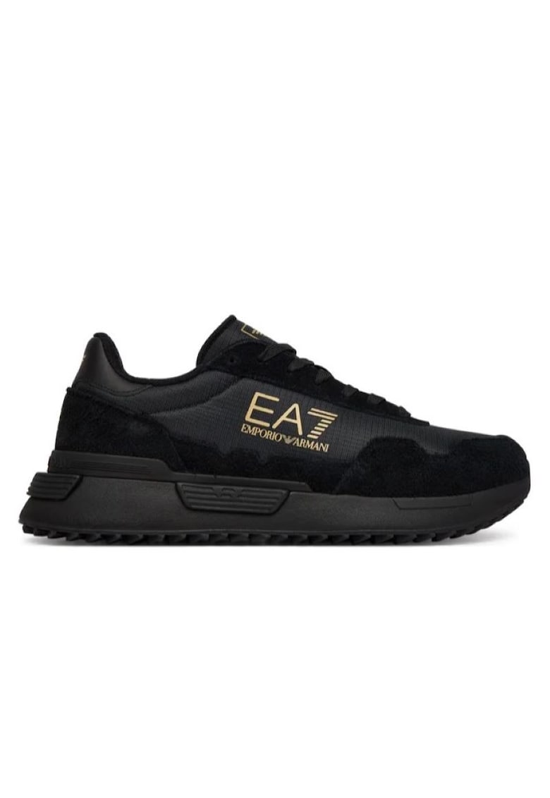 Pantofi sport barbati VINTAGE - Piele ecologica - Negrudwqfwq - Negru