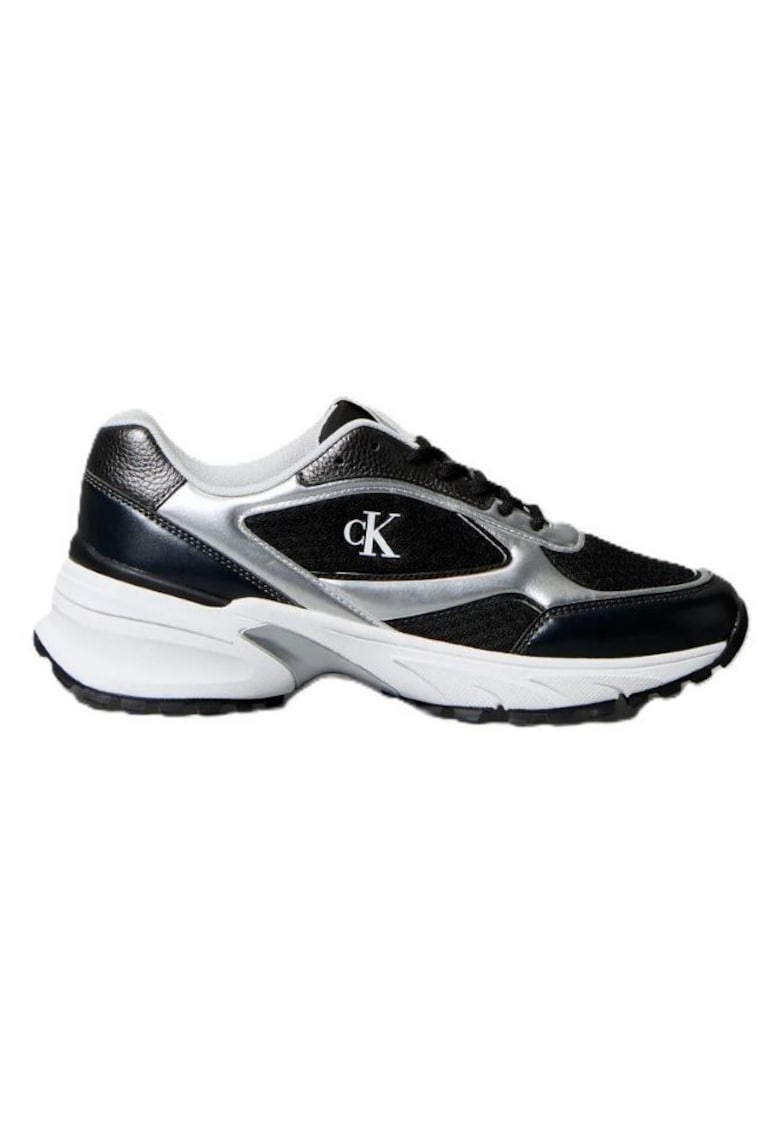 Pantofi sport barbati HIKE RUNNER LACEUP MESH MIX dwqfqMET - Piele ecologica - Negru - Negru