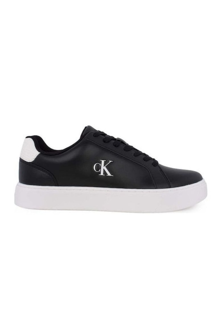 Pantofi sport barbati CLASSIC CUP LACEUP LTH BT WOVEN - Piele naturala - Negru - Negru