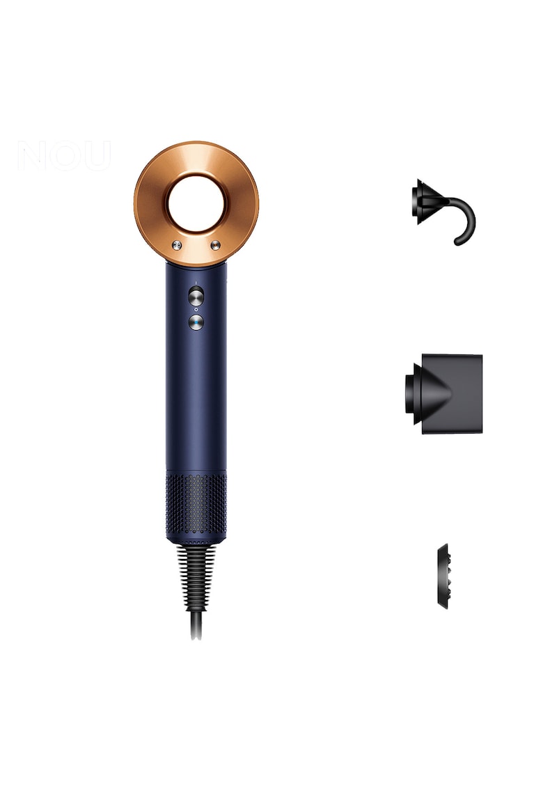 Uscator de par HD07 Supersonic - 4 setari de temperatura - Albastru de Prusia/Cupru