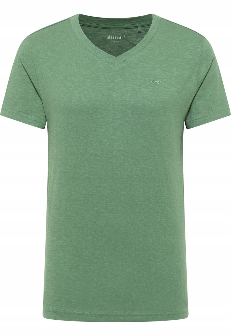 Tricou Barbati - Amado - Regular Fit - Maneca Scurta - Decolteu Rotund - Cu Logo - Bumbac - Design Clasic - 2XL INTL - Albastru