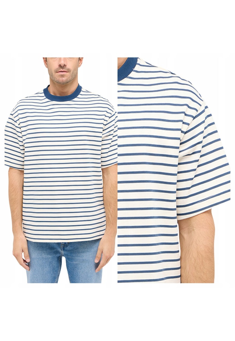 Tricou Barbati - Allentown - Regular Fit - Maneca Scurta - Decolteu Rotund - Cu Logo - Bumbac - Design Clasic - M INTL - Alb