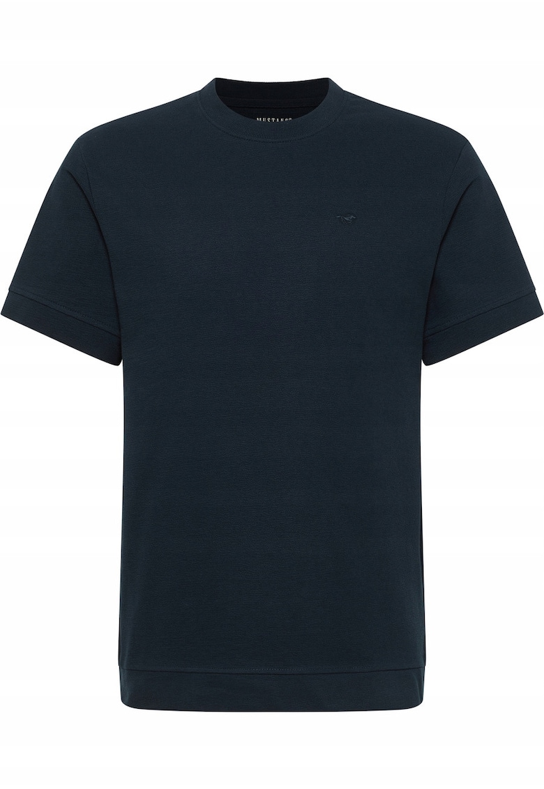 Tricou Barbati - Allentown - Regular Fit - Maneca Scurta - Decolteu Rotund - Cu Logo - Bumbac - Design Clasic - M INTL - Albastru