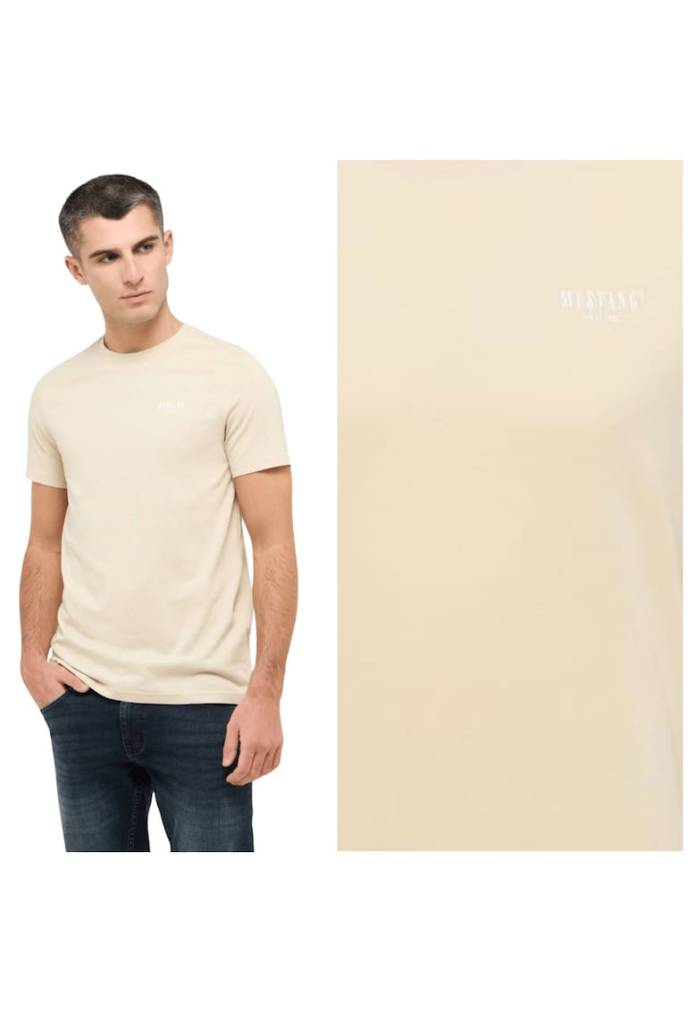Tricou Regular Fit Maneca Scurta - Bej