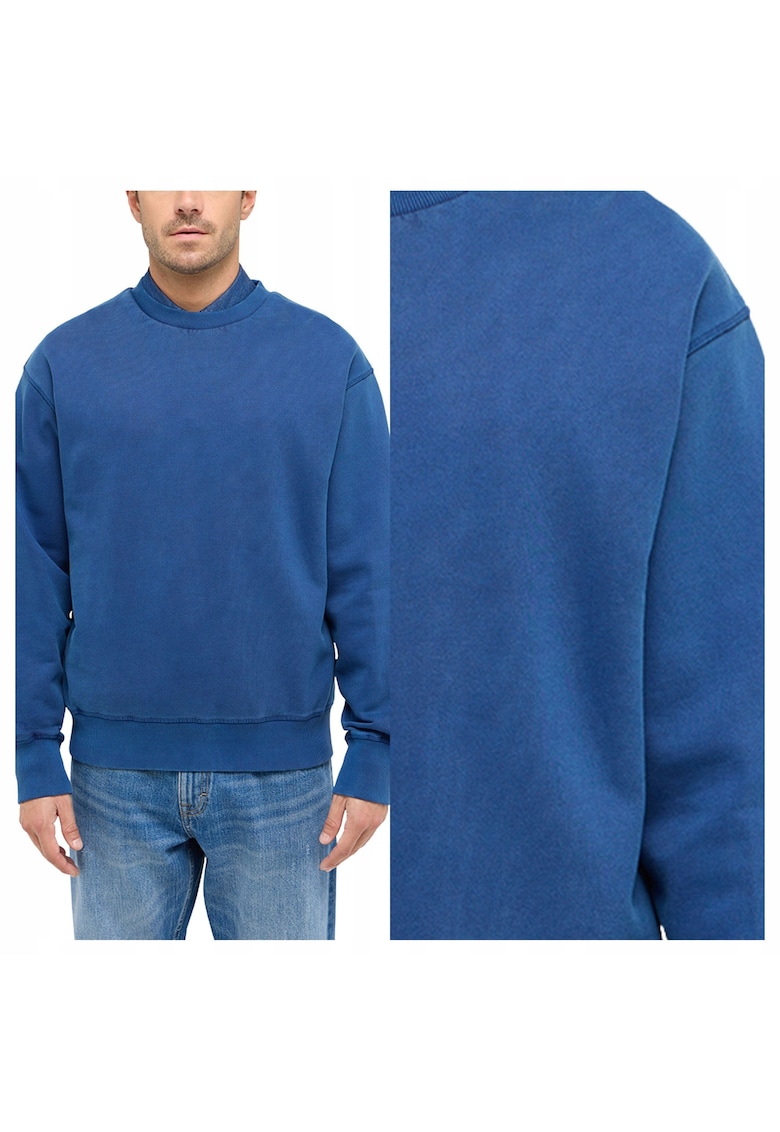 Hanorac Barbati - Auburn - Regular Fit - Decolteu Rotund - Fara Buzunare - Maneci Lungi - Bumbac - Fara Inchidere - M INTL - Albastru