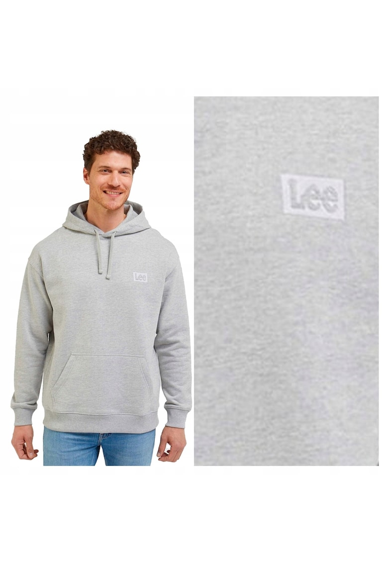 Hanorac Barbati - Core Loose Hoodie - Regular Fit - Cu Gluga - 1 Buzunar - Maneci Lungi - Bumbac - Fara Inchidere - Gri - Grej