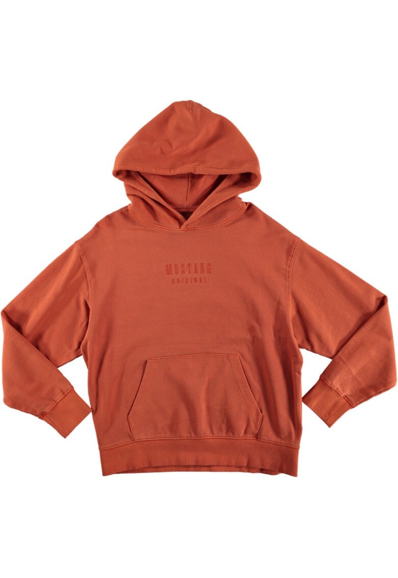 Hanorac Barbati - Eden - Regular Fit - Cu Gluga - 1 Buzunar - Maneci Lungi - Bumbac - Fara Inchidere - M INTL - Portocaliu