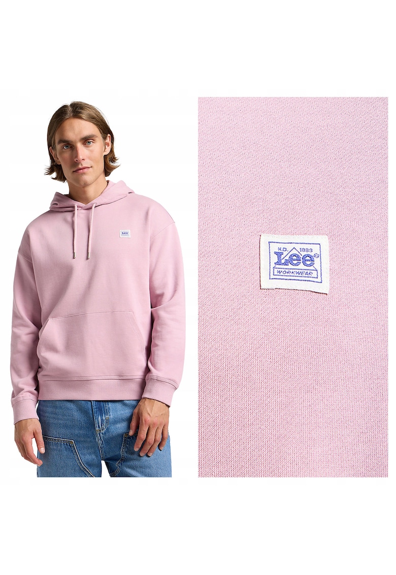 Hanorac Barbati - WW Hoodie - Regular Fit - Cu Gluga - 1 Buzunar - Maneci Lungi - Bumbac - Fara Inchidere - Roz - Roz