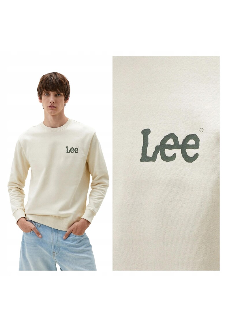 Hanorac Barbati - Wobbly SWS - Regular Fit - Decolteu Rotund - Fara Buzunare - Maneci Lungi - Bumbac - Fara Inchidere - 2XL INTL - Bej