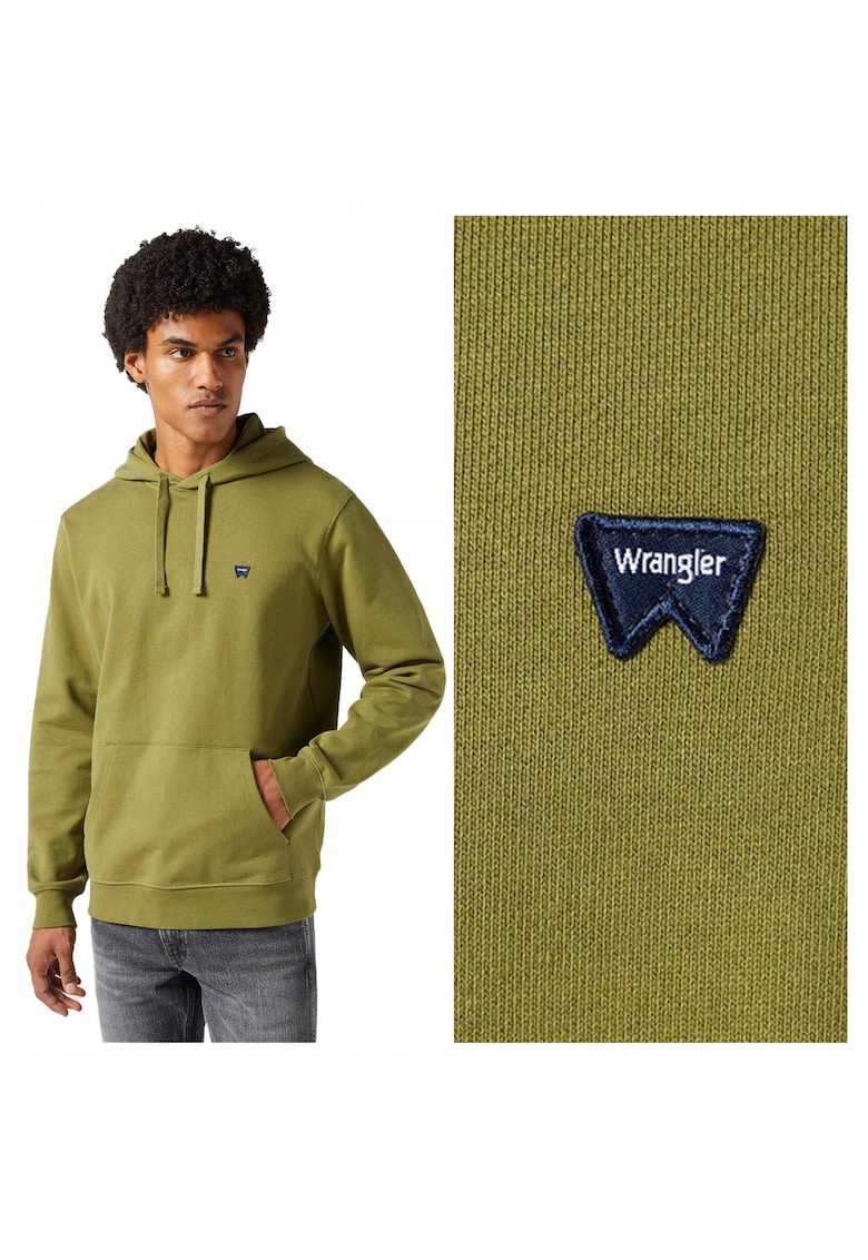 Hanorac Barbati - Capulet Olive - Regular Fit - Cu Gluga - 1 Buzunar - Maneci Lungi - Bumbac - Fara Inchidere - S INTL - Verde
