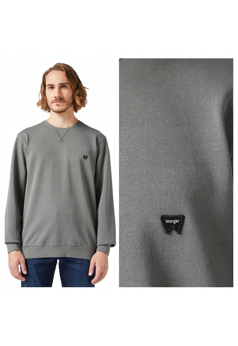 Hanorac Barbati - Gun Metal - Regular Fit - Decolteu Rotund - Fara Buzunare - Maneci Lungi - Bumbac - Fara Inchidere - M INTL - Maro