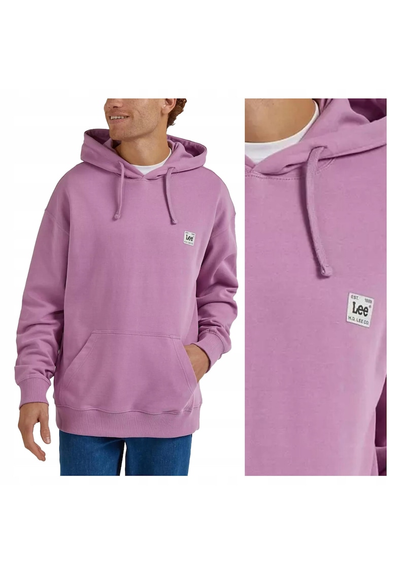 Hanorac Barbati - Core Loose Hoodie - Regular Fit - Cu Gluga - 1 Buzunar - Maneci Lungi - Bumbac - Fara Inchidere - 2XL INTL - Mov
