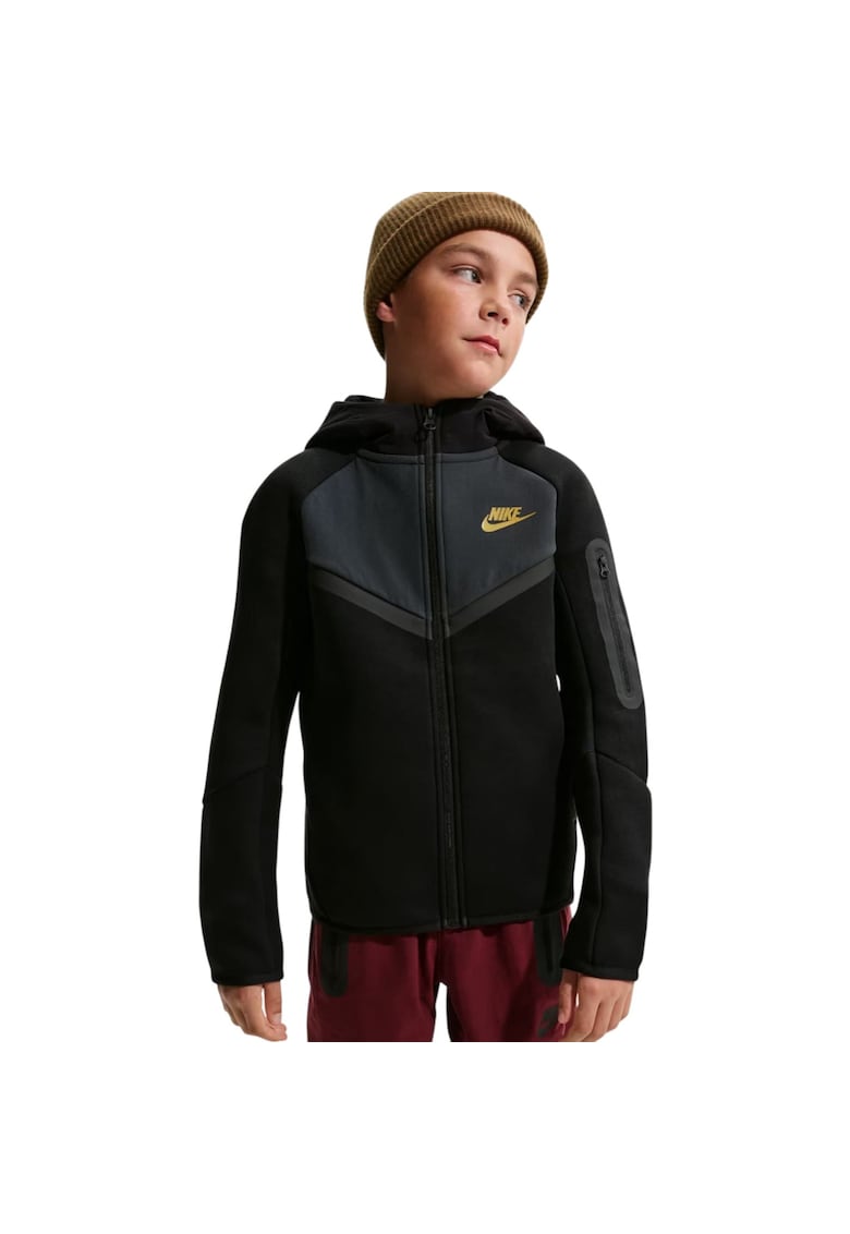 Hanorac Tech Fleece Mix 56612 - Negru