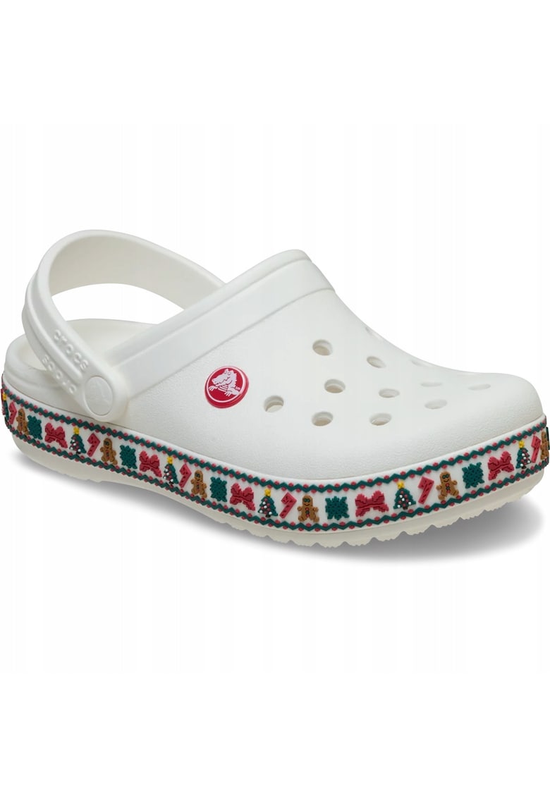 Saboti copii Crocband Holiday - alb - Alb