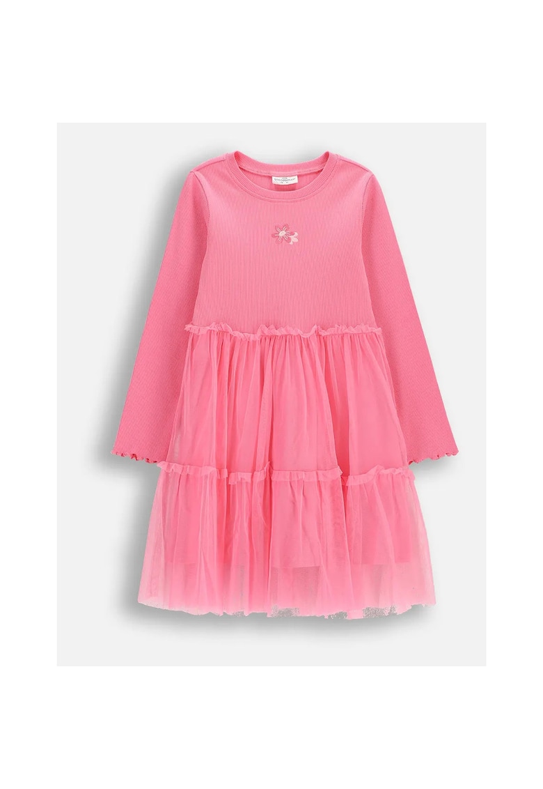 Rochie roz - maneci lungi - Roz