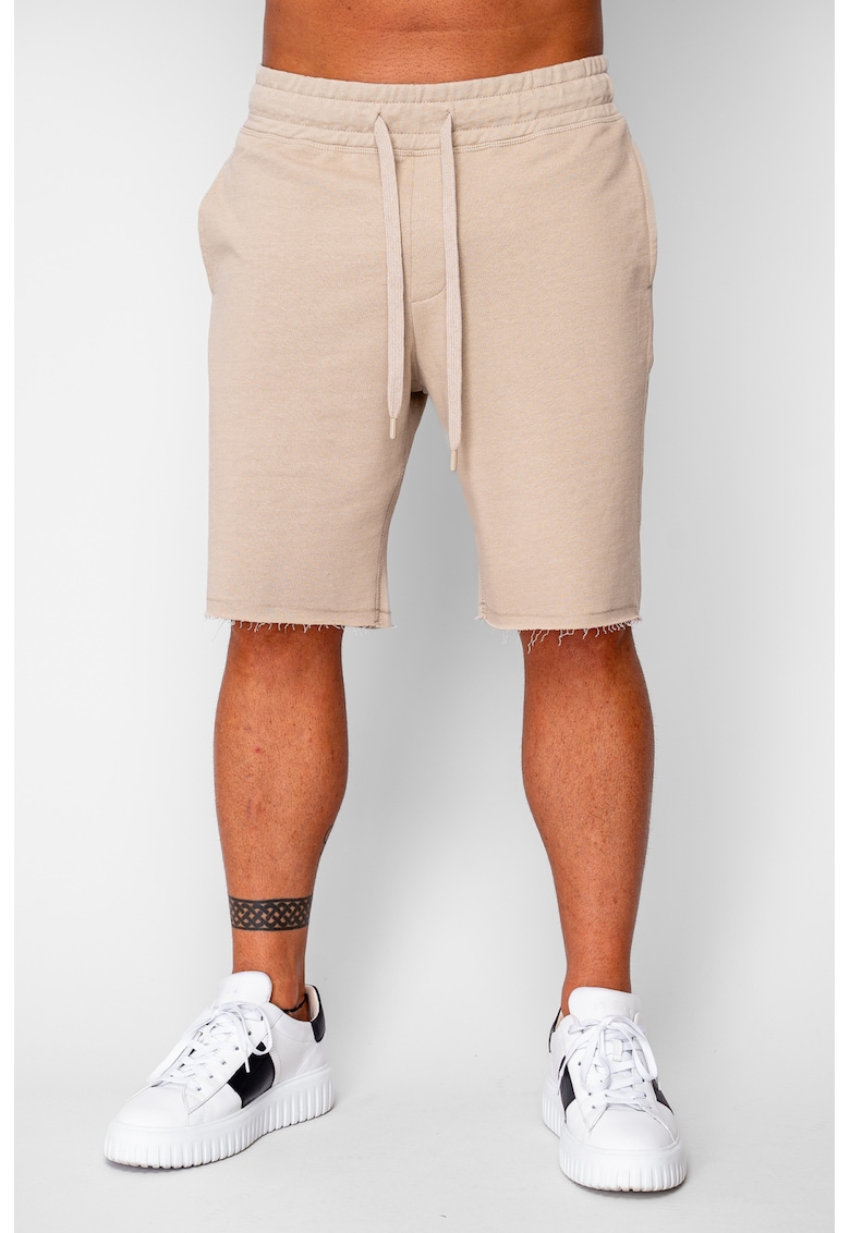 Pantaloni scurti din bumbac Beige 20436 - Bej