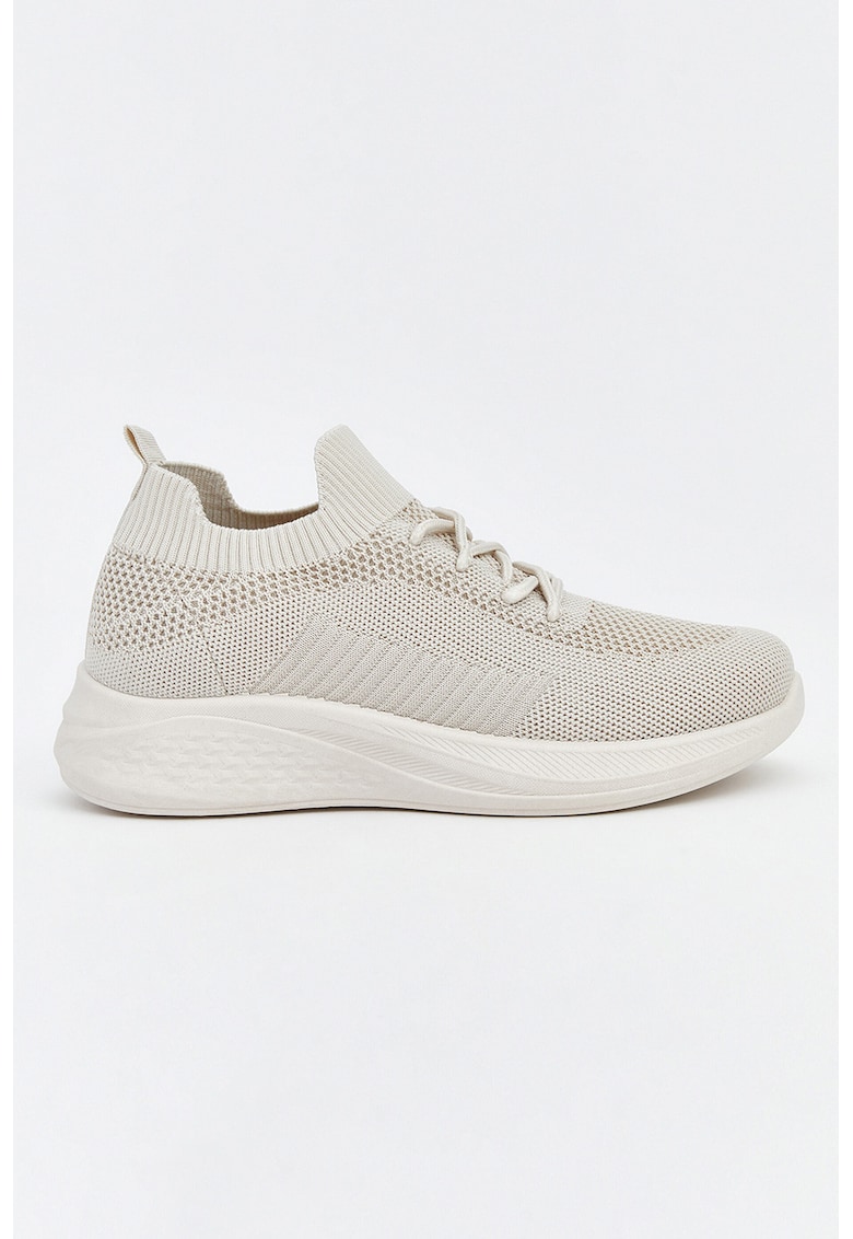 Pantofi sport slip-on din material textil - Grej