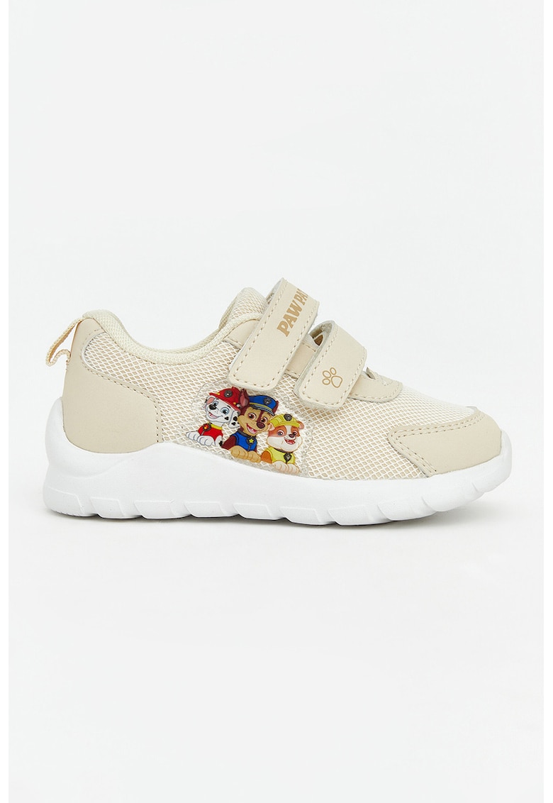 Pantofi sport din material textil cu imprimeu cu Paw Patrol - Bej