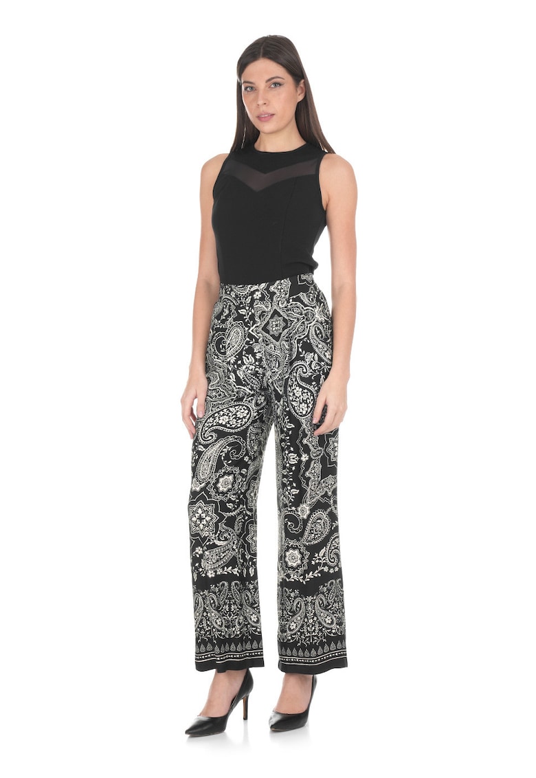 Pantaloni cu imprimeu paisley