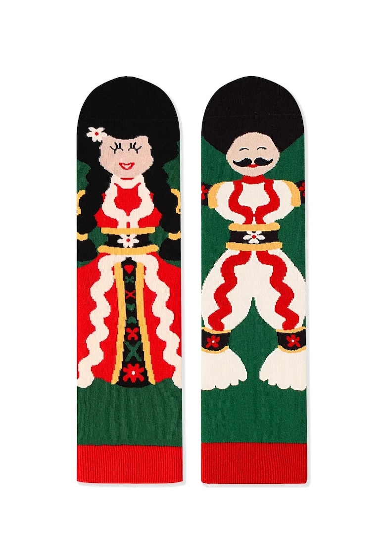 Sosete din bumbac Arty Socks Cuplu Traditional Verde