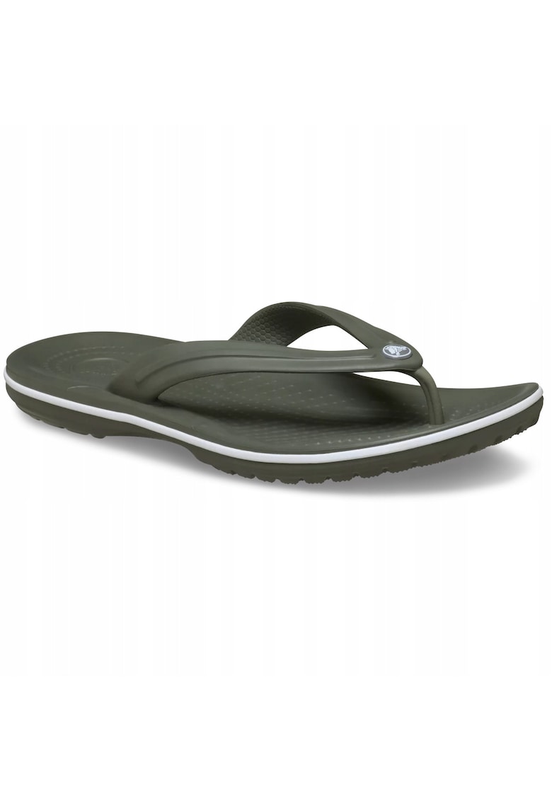 barbati - slapi tip flip-flop - Crocband Flip 11033 - dusty olive - Negru
