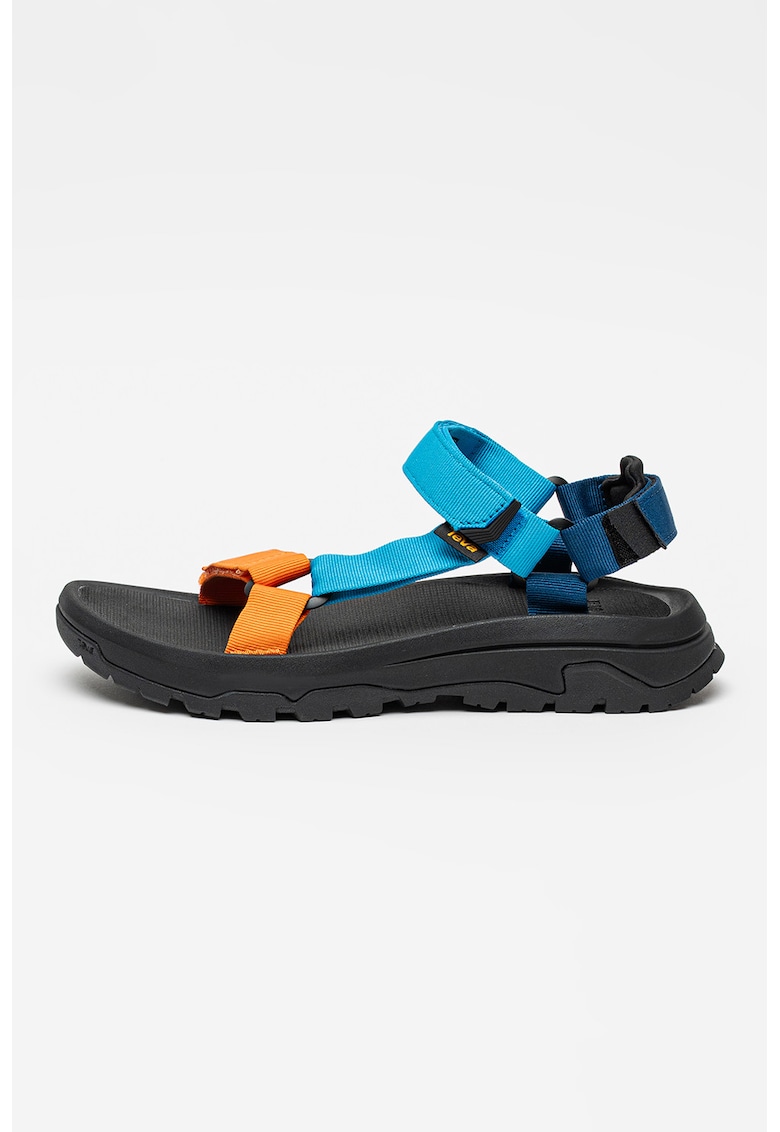 Sandale cu inchidere velcro Hurricane - Portocaliu neon/Albastru
