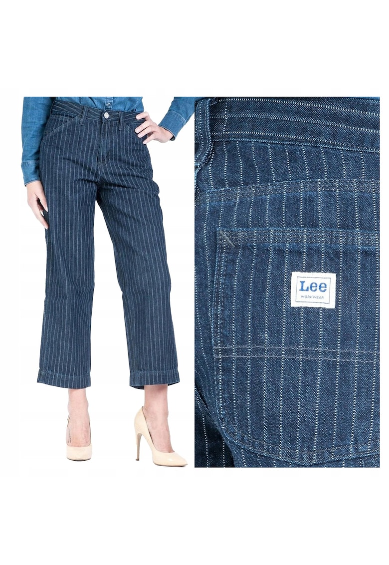 Pantaloni dama Carpenter - Loose Fit - Albastru -