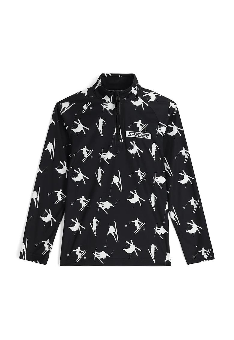 Bluza schi copii Ski Day 1/2 Zip - negru/alb - Alb/Negru