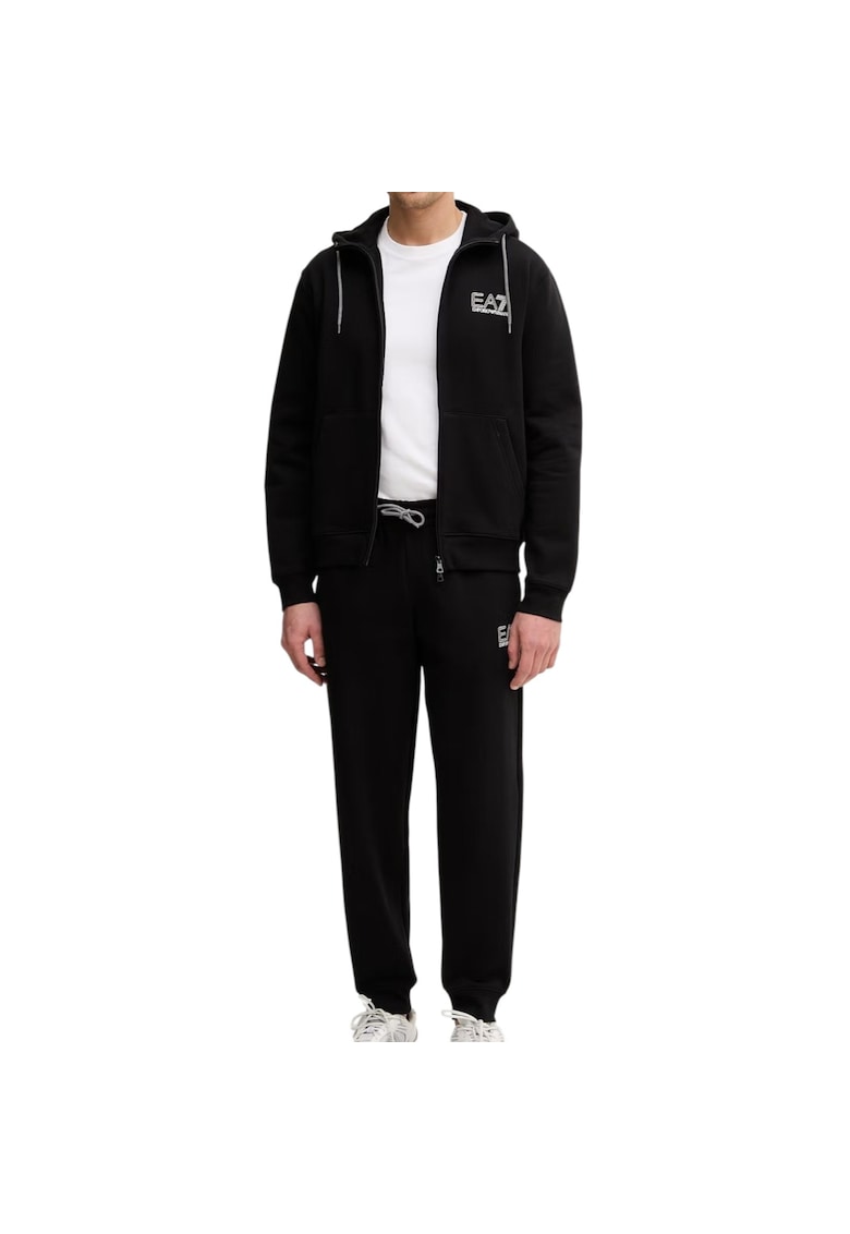 Trening EA7 Train Visibility M T-Suit Hood 55330 - Negru